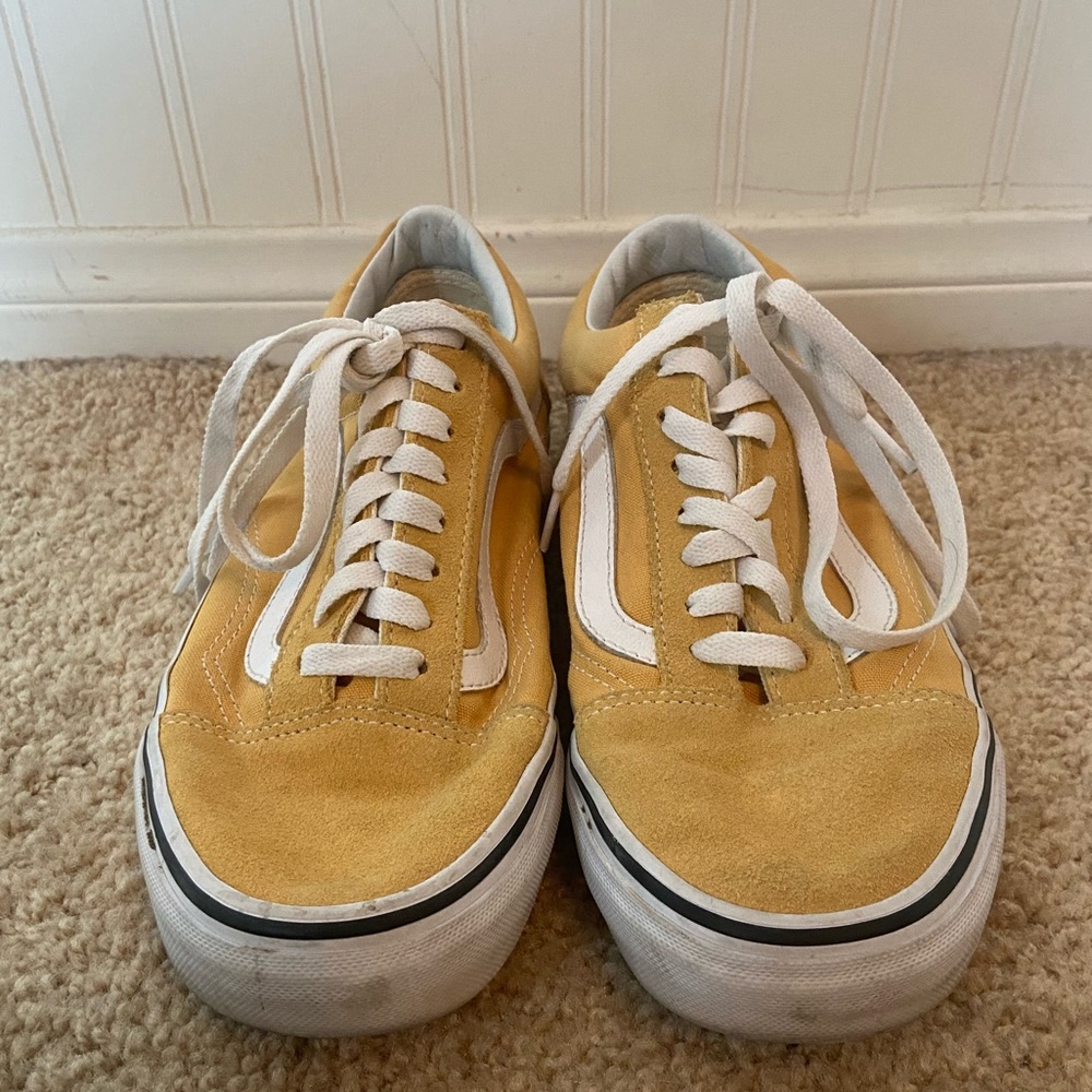 Loved Yellow Old Skool Vans (Size: 9.5)